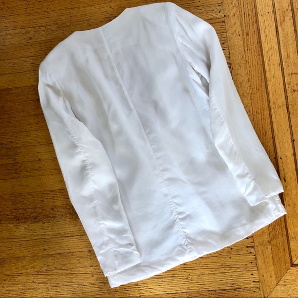 GESTUZ WHITE DOUBLE BREASTED SUMMER BLAZER - Picture 5 of 5